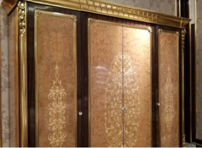 Wardrobe Bedroom Wood Wardrobe Antique Style Rococo Baroque Cabinets